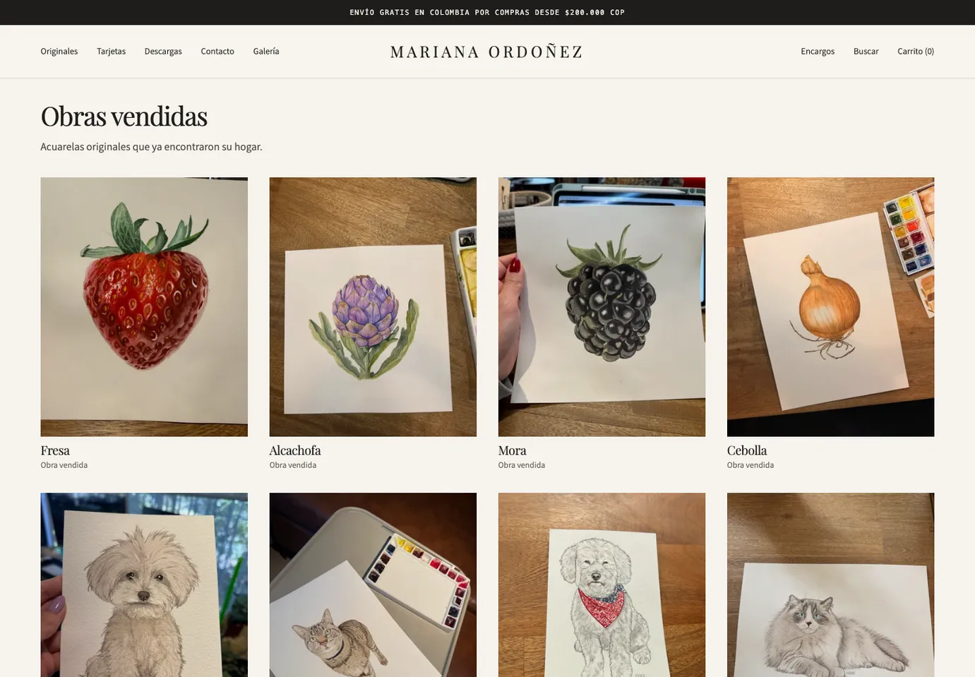 Sold work as social proof