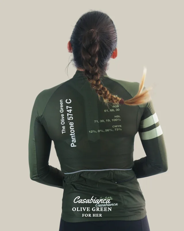 Casabianca Olive Green jersey with Pantone reference