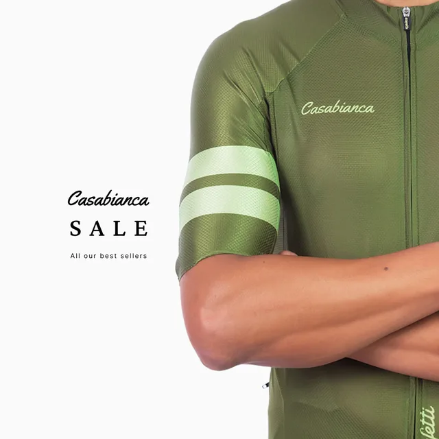 Casabianca sale post - olive jersey