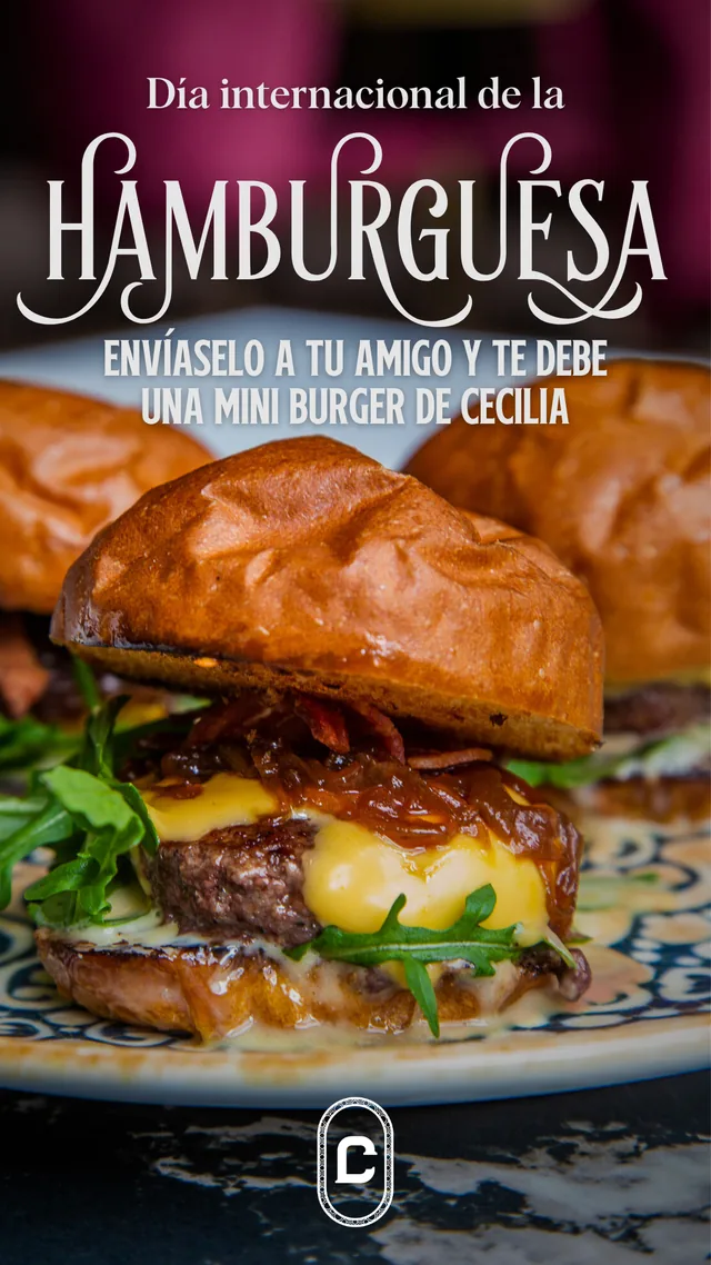 Cecilia - international burger day post