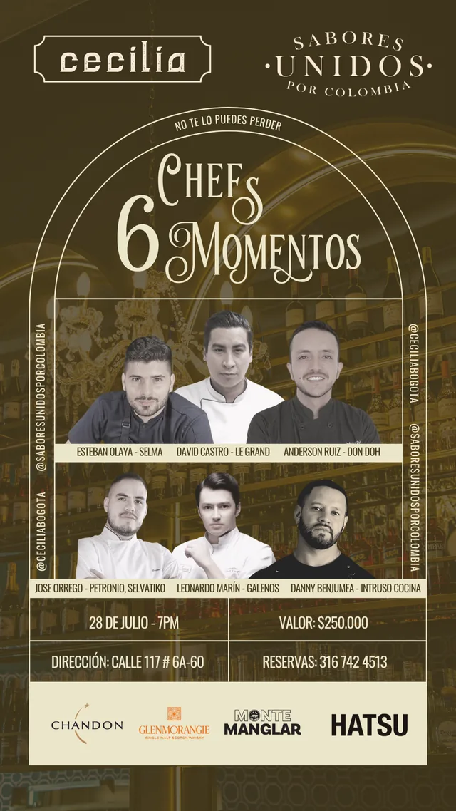 Cecilia - Chefs event poster