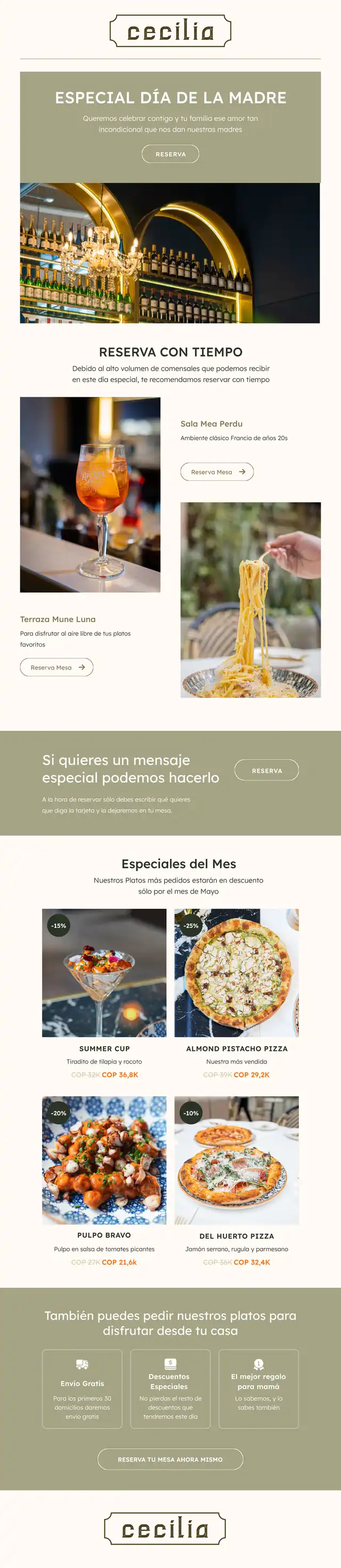 Cecilia - newsletter layout