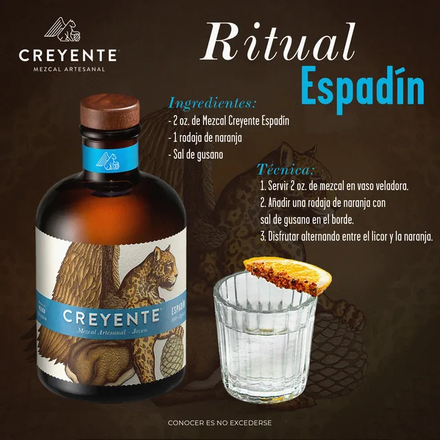 Creyente mezcal - Ritual Espadin recipe