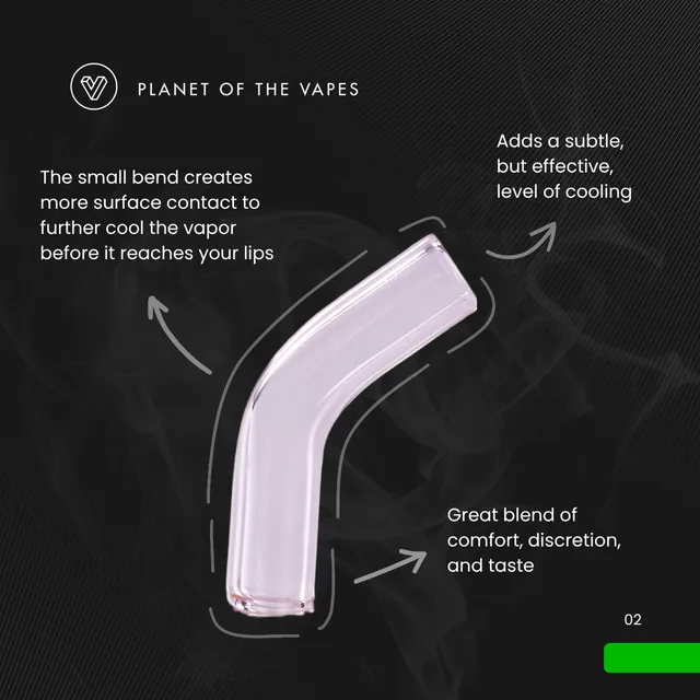 Glass mouthpiece annotated feature