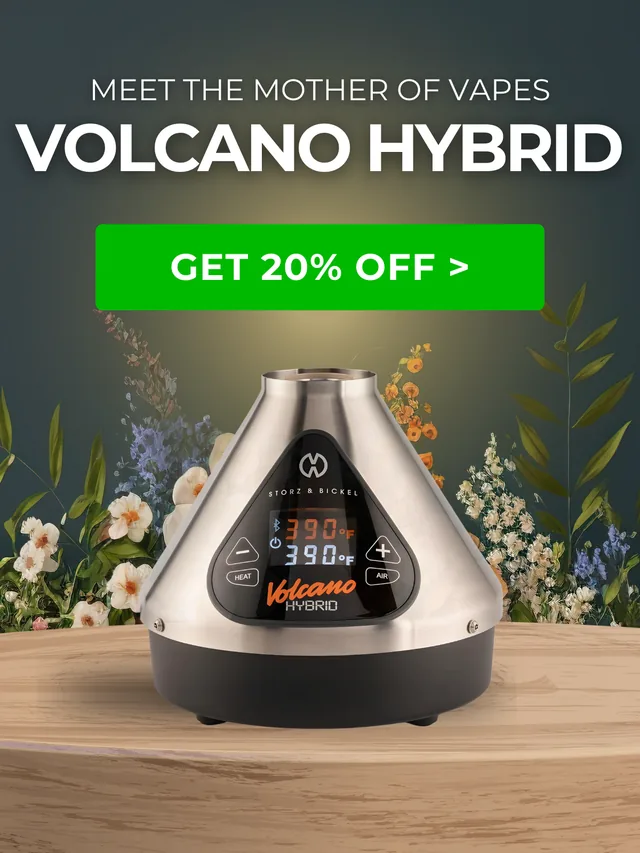 Volcano Hybrid vaporizer promotional post