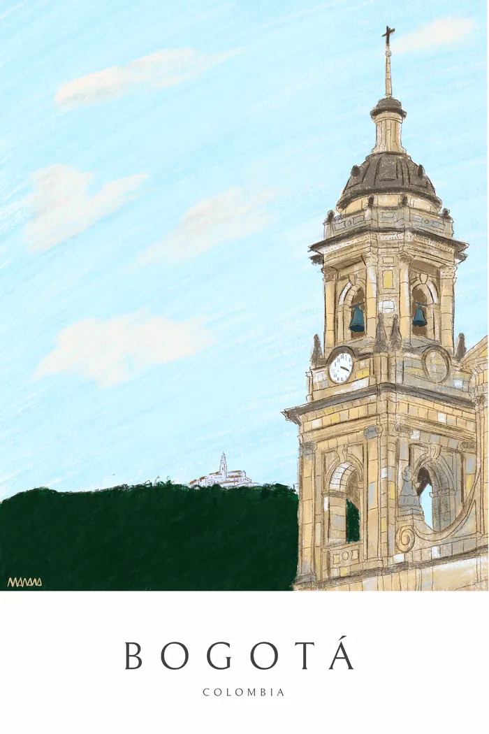 Bogota, Colombia - travel poster