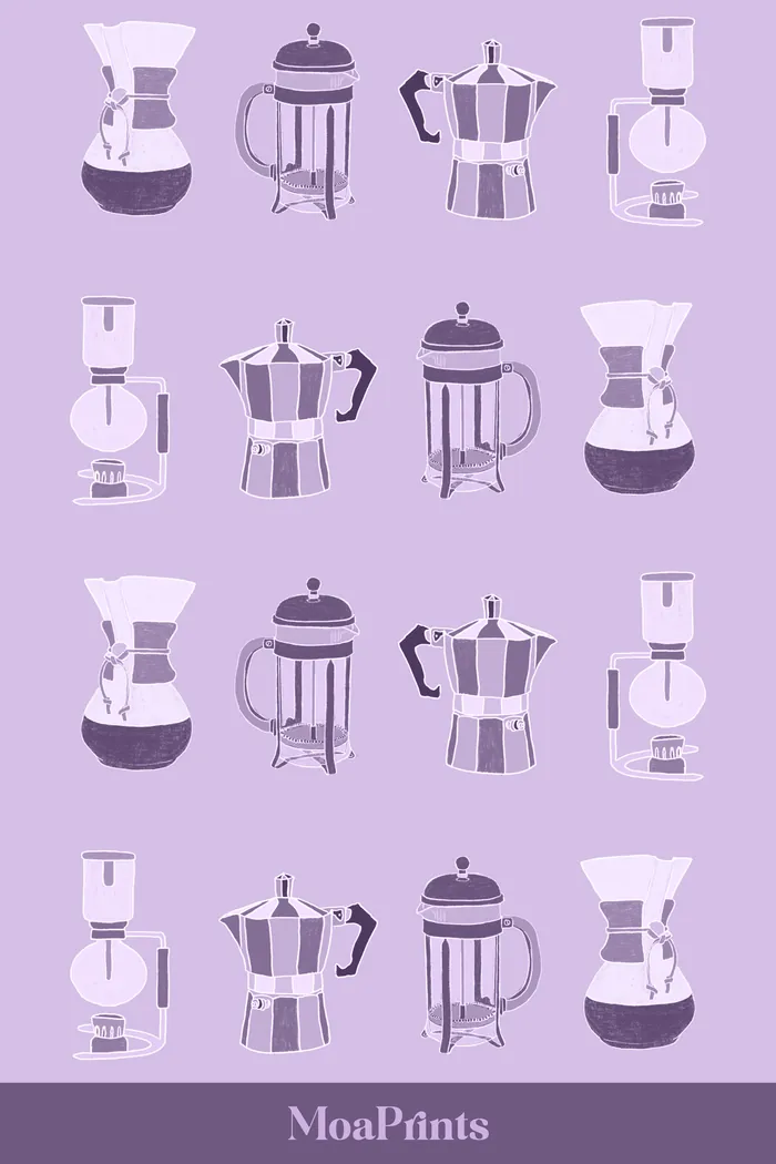 Coffee brewing methods - print